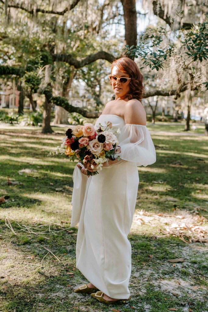 A Romantic and Intimate Courtyard Wedding in Savannah - The Hulls