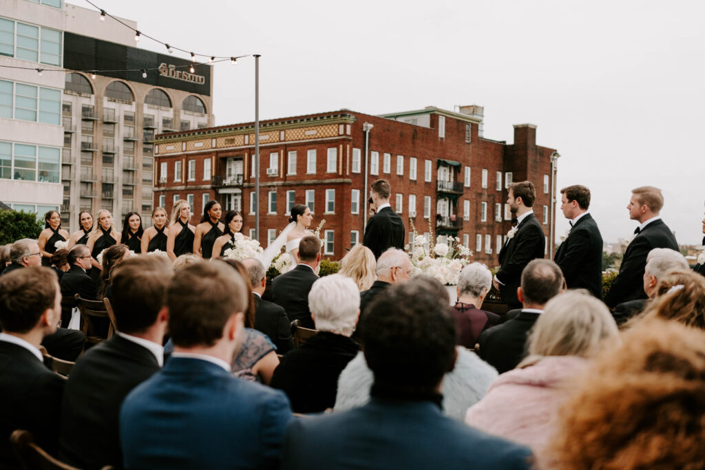 Romantic and Intimate Wedding on Rooftop in Savannah - The Hulls